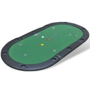 10-Player Foldable Poker Tabletop