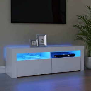 Romsey TV Cabinet with LED Lights 120x35x40 cm