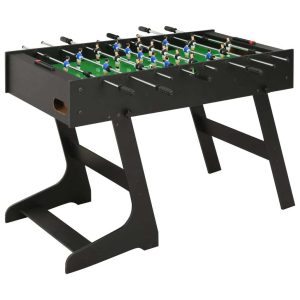 Folding Football Table 121x61x80 cm - Black, Light Brown