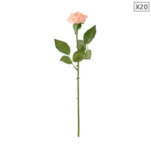 20pcs Artificial Silk Flower Fake Rose Bouquet Table Decor Champion