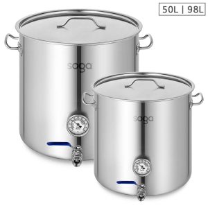 Stainless Steel Brewery Pot With Beer Valve