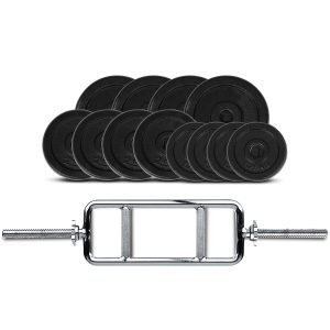 CORTEX 40kg Cast Iron Tri Bar Weight Set (Standard)