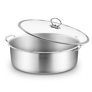 Stainless Steel  Casserole With Lid Induction Cookware