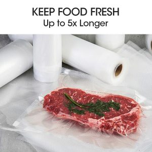 3x Vacuum Food Sealer Bag Bags Foodsaver Storage Saver Seal Commercial Heat Roll