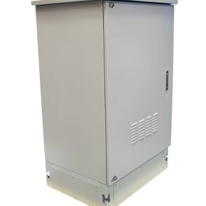 800mm Wide x 600mm Deep Grey Outdoor Freestanding Ventilated Cabinet. IP45