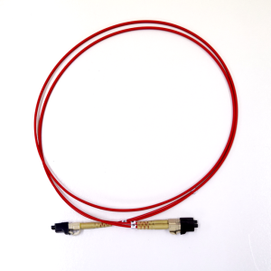 1m LC-LC OM1 Multimode Fibre Optic Cable: Red