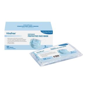 50 Pack 3 Ply Disposable Protective Face Mask | Medical and Food grade