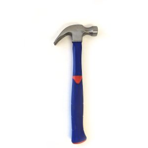 Curved Claw Hammer With Fiberglass Handle