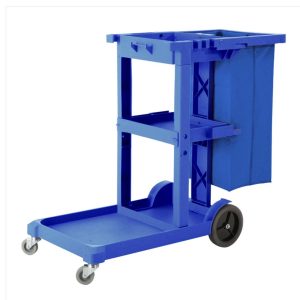 3 Tier Multifunction Janitor Cleaning Waste Cart Trolley and Waterproof Bag