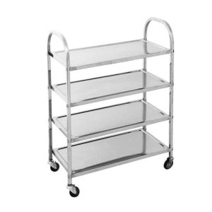 Stainless Steel Kitchen Dinning Food Cart Trolley Utility