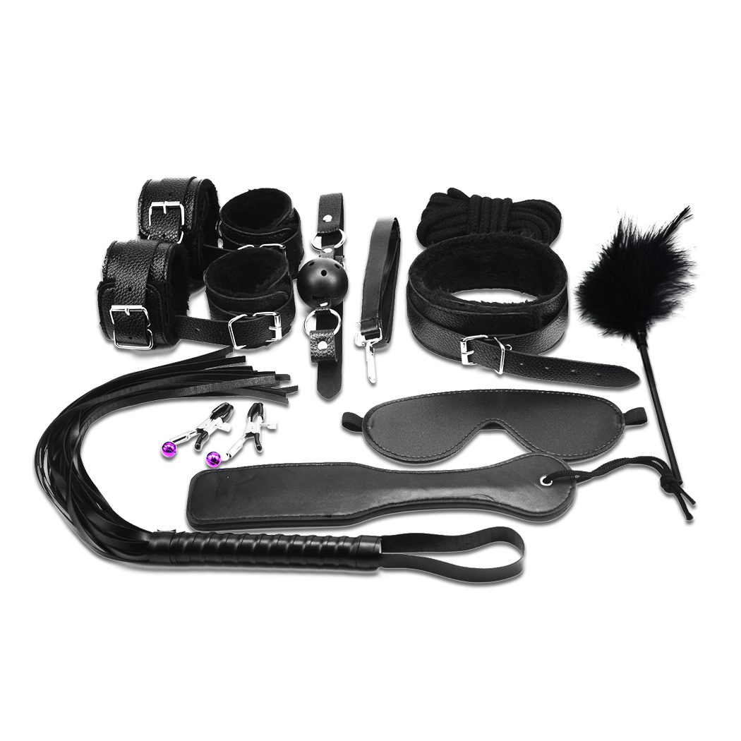 14 Pcs Bondage Beginners Starter Kit Pack Cuffs Restraint Fetish Sex Toy Bdsm Shopy Store