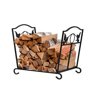 Firewood Rack Storage Foldable Log Wood Outdoor Indoor Leave Design