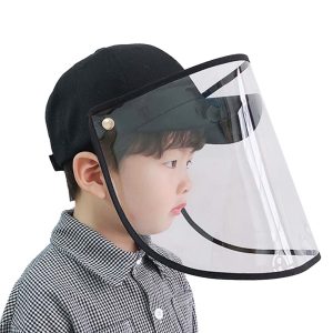 Outdoor Protection Hat Anti-Fog Pollution Dust Protective Cap Full Face HD Shield Cover Kids