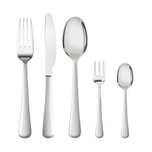 30pcs Stainless Steel Cutlery Set Glossy Tableware Flatware Fork Knife Spoon Set