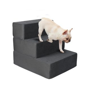 Dog Stairs Ramp Portable Climbing Ladder Washable Removable Cover