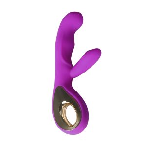 Loop Rabbit Vibrator USB Rechargeable G-Spot Dildo Massager Women Sex Toy Purple