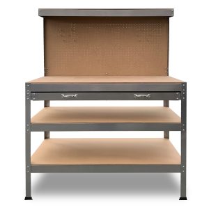 3-Layered Work Bench Garage Storage Table Tool Shop Shelf