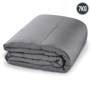 Laura Hill Weighted Blanket Heavy Kids Quilt Doona 7Kg - Grey