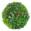 Artificial Green Wall Disk Art 150cm – Dense Green Sensation – Black Frame