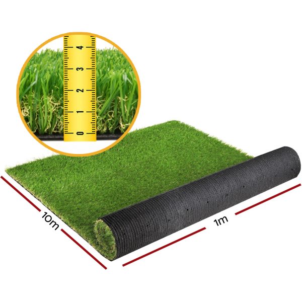 Artificial Grass 30mm 1mx10m 10sqm Synthetic Fake Turf Plants Plastic Lawn 4-coloured