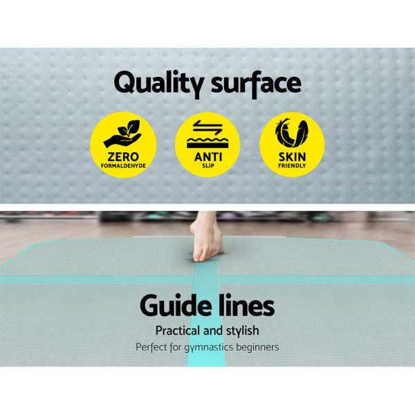GoFun 5X1M Inflatable Air Track Mat Tumbling Floor Home Gymnastics Green