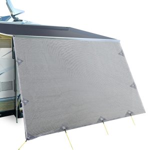 3.4M Caravan Privacy Screens Roll Out Awning End Wall Side Sun Shade