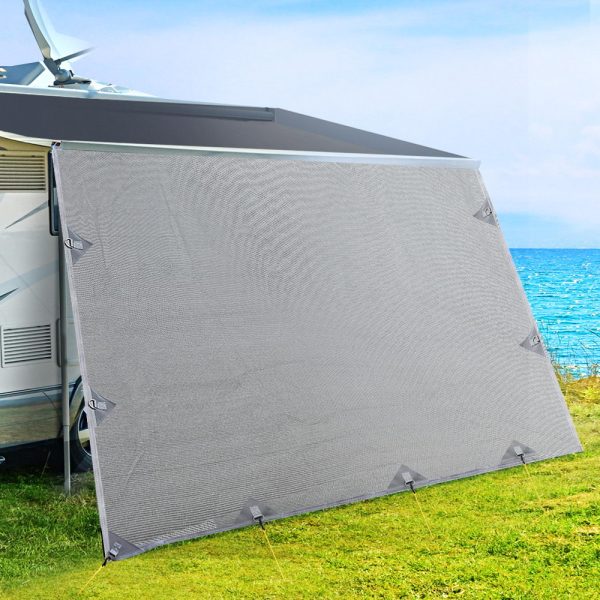 4.0M Privacy Screens 1.95m Roll Out Awning End Wall Side Sun Shade