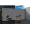 Set of 2 Side Awning Sun Shade Outdoor Blinds Retractable Screen 1.8X3M GR