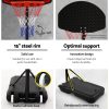 2.1M Adjustable Portable Basketball Stand Hoop System Rim Black