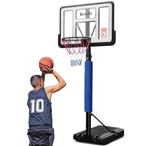 3.05M Basketball Hoop Stand System Ring Portable Net Height Adjustable Blue