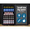 115L Bar Fridge Glass Door Mini Freezer Fridges Countertop Beverage Commercial