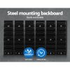 24 Bin Wall Mounted Rack Storage Tools Steel Board Organiser Work Bench Garage