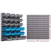 88 Parts Wall-Mounted Storage Bin Rack Tool Garage Shelving Organiser Box