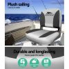 Set of 2 Folding Swivel Boat Seats – Grey