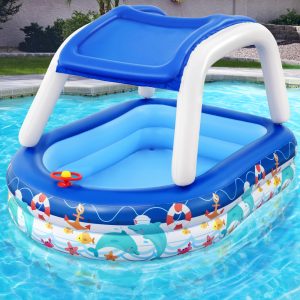 Bestway Kids Play Pools Above Ground Inflatable Swimming Pool Canopy Sunshade