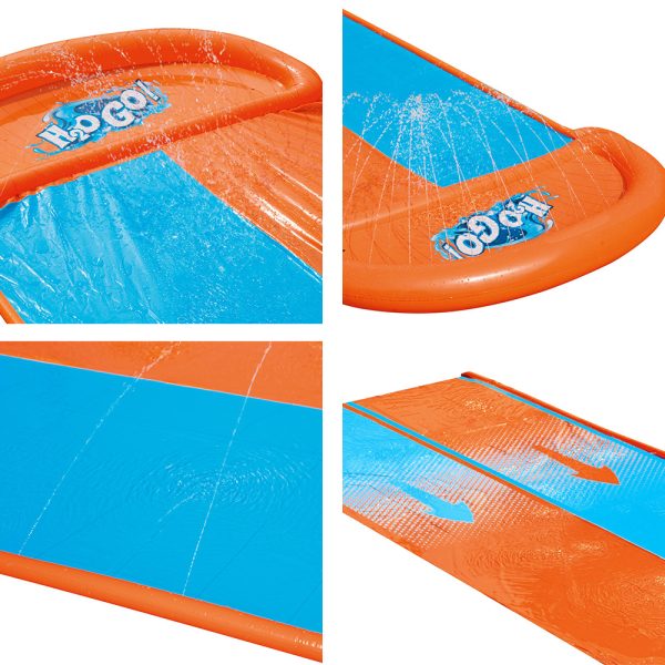 Inflatable Water Slip Slide Double Kids Splash Toy Outdoor Play 4.88M