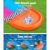 Inflatable Water Slip And Slide 4.88m Kids Rider Splash Toy Outdoor