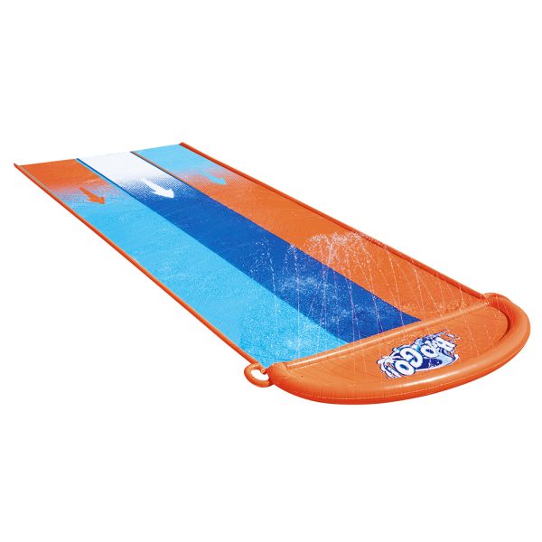 Water Slip And Slide Kids Inflatable Splash Toy Outdoor Triple 4.88M