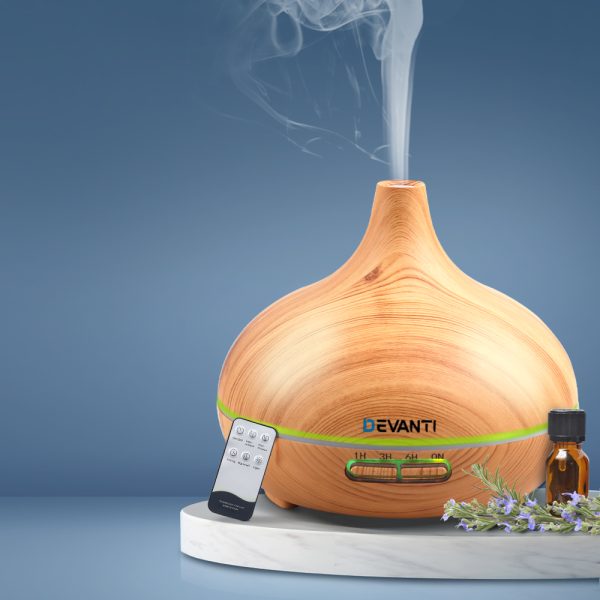 300ml 4 in 1 Aroma Diffuser – Light Wood