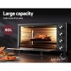 Electric Convection Oven Bake Benchtop Rotisserie Grill 60L