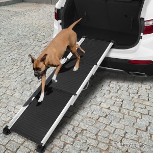 Dog Ramp Pet Stairs Steps Car SUV Foldable Portable Ladder Adjustable
