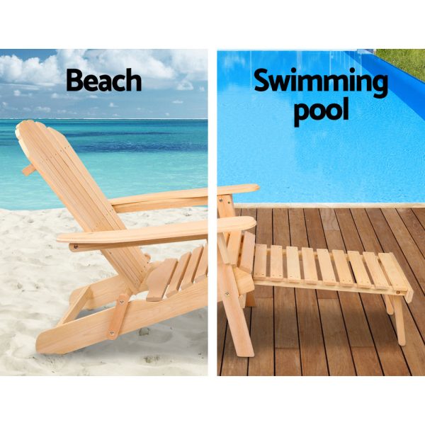Set of 2 Outdoor Sun Lounge Chairs Patio Furniture Beach Chair Lounger