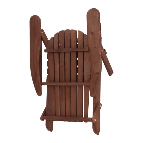 Outdoor Folding Beach Camping Chairs Table Set Wooden Adirondack Lounge