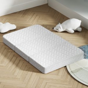 Bedding Foldable Mattress Folding Foam Cot Bed White