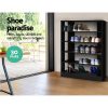 Shoe Cabinet Shoes Organiser Storage Rack 30 Pairs Black Shelf Wooden