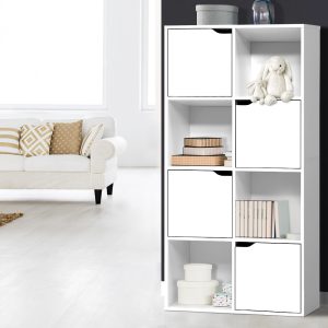 Bookshelf 8 Cube Shlef - DANA White