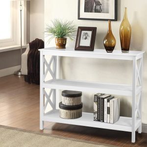 Console Table 3-tier White Polly