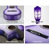 34″ Inch Guitar Classical Acoustic Cutaway Wooden Ideal Kids Gift Children 1/2 Size Purple