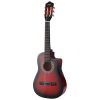 34″ Inch Guitar Classical Acoustic Cutaway Wooden Ideal Kids Gift Children 1/2 Size Red