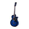 38 Inch Wooden Acoustic Guitar with Accessories set Blue